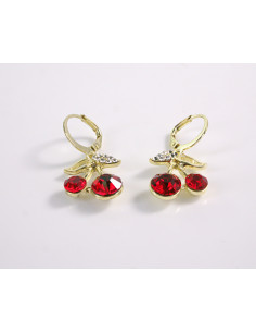 Kolczyki WISIENKI WIŚNIE  LOLITA AKCESORIA srebrny sztyft...