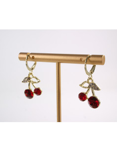 Kolczyki WISIENKI WIŚNIE  LOLITA AKCESORIA srebrny sztyft... 2