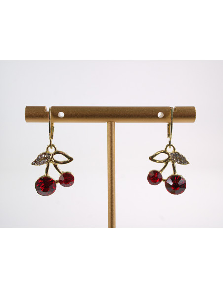 Kolczyki WISIENKI WIŚNIE  LOLITA AKCESORIA srebrny sztyft 925