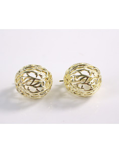 Kolczyki ZŁOTE KOSZYCZKI  LOLITA AKCESORIA srebrny sztyft...