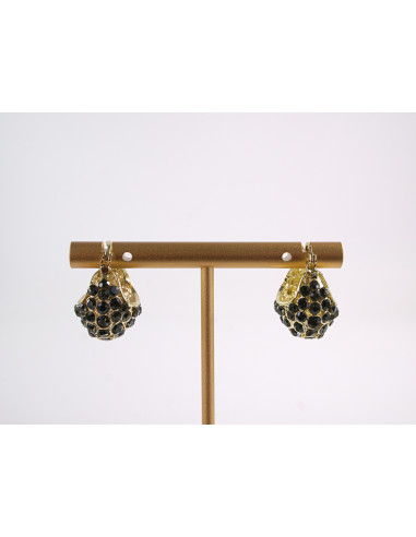 Kolczyki ZŁOTO - GRAFOTOWE KOSZYCZKI  LOLITA...