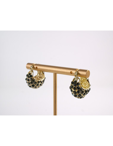 Kolczyki ZŁOTO - GRAFOTOWE KOSZYCZKI  LOLITA...