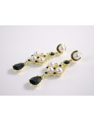 Kolczyki WIECZOROWE Z PERŁAMI LOLITA AKCESORIA...