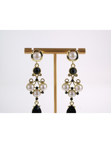 Kolczyki WIECZOROWE Z PERŁAMI LOLITA AKCESORIA...