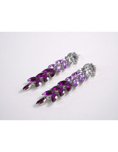 Kolczyki WIECZOROWE FIOLETOWE  LOLITA AKCESORIA...