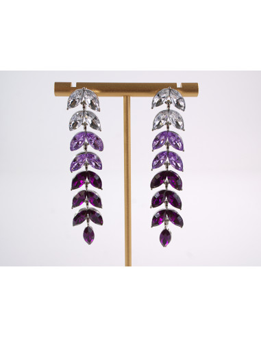 Kolczyki WIECZOROWE FIOLETOWE  LOLITA AKCESORIA...