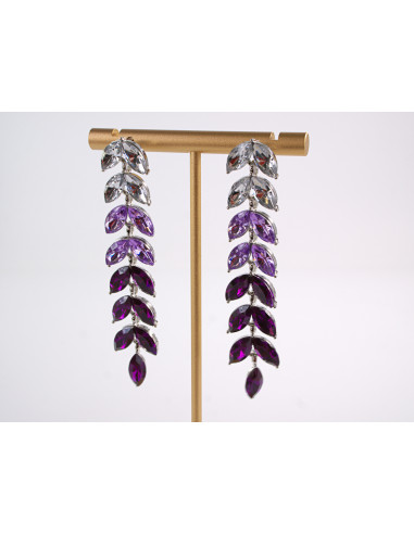 Kolczyki WIECZOROWE FIOLETOWE  LOLITA AKCESORIA...