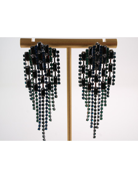 Kolczyki WIECZOROWE   LOLITA AKCESORIA srebrny sztyft 925