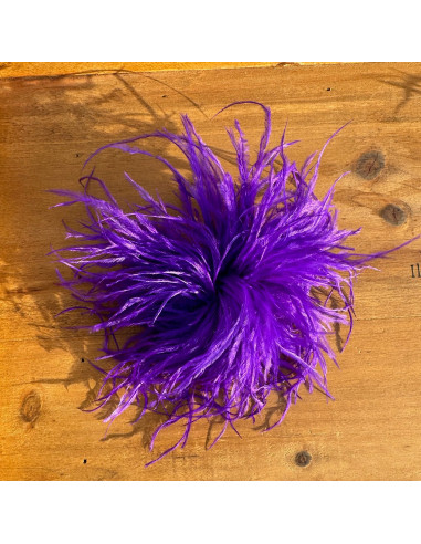 KWIAT BROSZKA Z PIÓR PRZYPINKA PUSZEK PIÓRA...