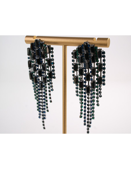 Kolczyki WIECZOROWE   LOLITA AKCESORIA srebrny sztyft 925