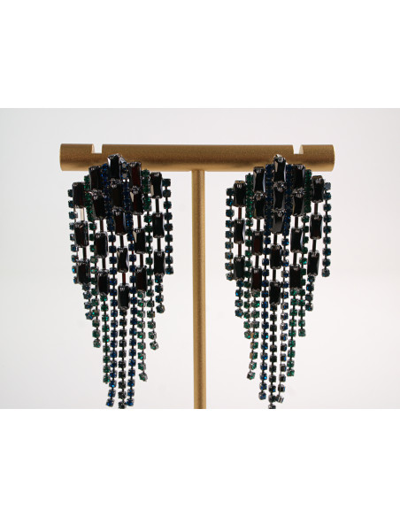 Kolczyki WIECZOROWE   LOLITA AKCESORIA srebrny sztyft 925