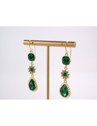 Kolczyki WIECZOROWE ZIELONE  LOLITA AKCESORIA...