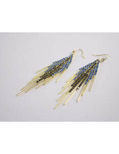 Kolczyki WIECZOROWE NIEBIESKIE LOLITA AKCESORIA srebrny... 2