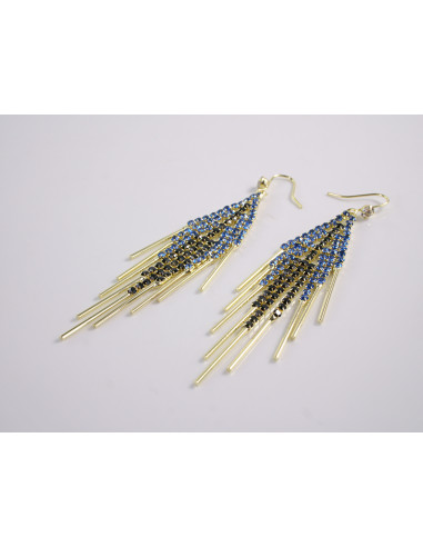 Kolczyki WIECZOROWE NIEBIESKIE LOLITA AKCESORIA...