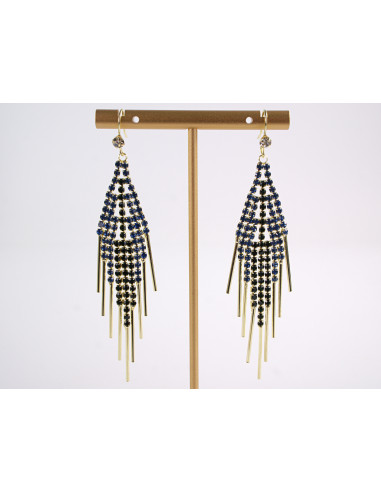 Kolczyki WIECZOROWE NIEBIESKIE LOLITA AKCESORIA...