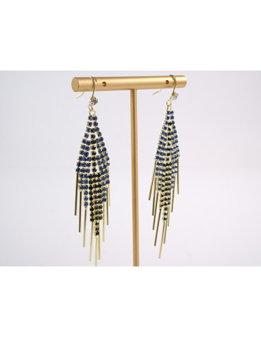 Kolczyki WIECZOROWE NIEBIESKIE LOLITA AKCESORIA...