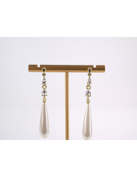 Kolczyki WIECZOROWE  LOLITA AKCESORIA srebrny sztyft 925