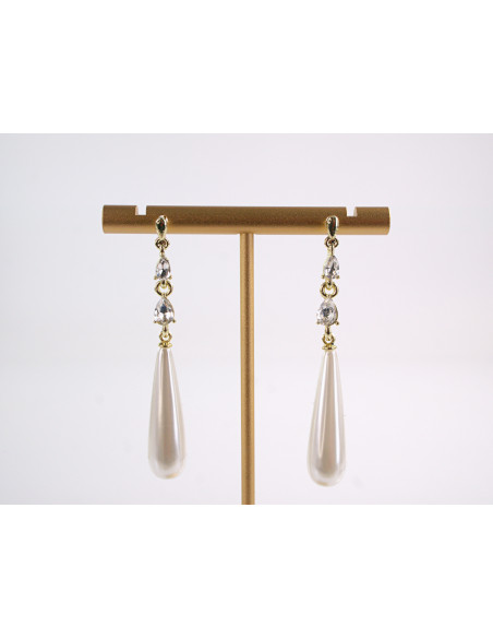 Kolczyki WIECZOROWE  LOLITA AKCESORIA srebrny sztyft 925