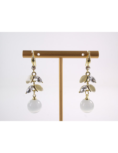 Kolczyki "KOCIE OKO"LOLITA AKCESORIA srebrny sztyft 925