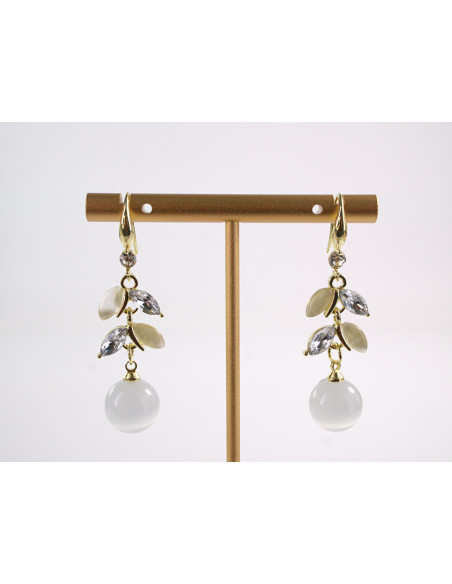 Kolczyki "KOCIE OKO"LOLITA AKCESORIA srebrny sztyft 925