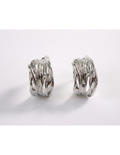 Kolczyki SREBRNE NIEREGULARNE KOŁA LOLITA AKCESORIA...