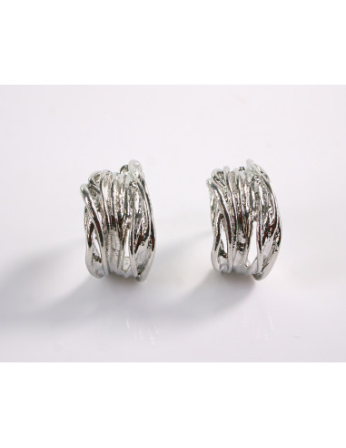 Kolczyki SREBRNE NIEREGULARNE KOŁA LOLITA...