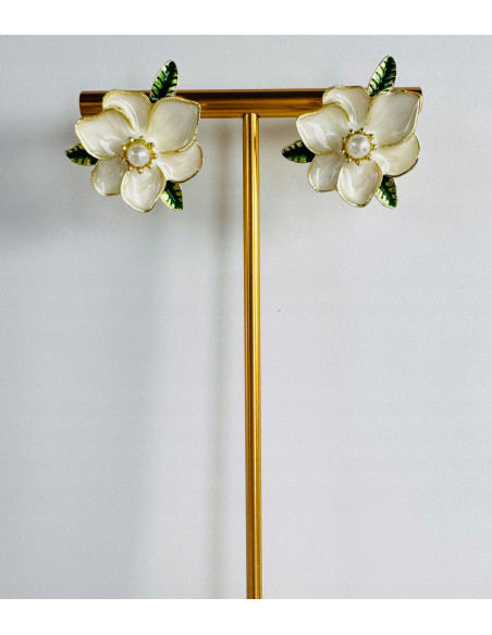 Kolczyki WIECZOROWE KWIATY KWIATKI Lolita Accessories srebrny sztyft 925