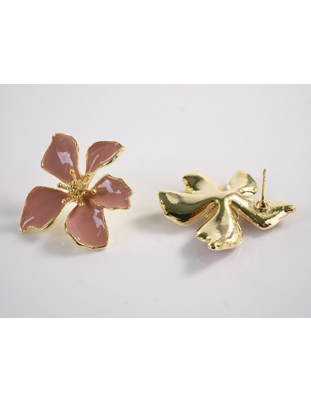 Kolczyki NIEREGULARNE KWIATKI KWIATY  LOLITA AKCESORIA srebrny sztyft 925