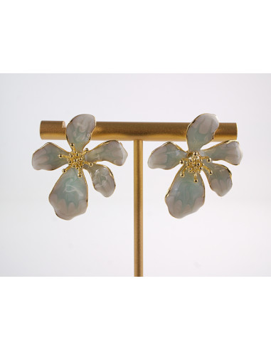 Kolczyki NIEREGULARNE KWIATKI KWIATY  LOLITA...