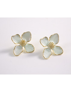 Kolczyki KWIATKI KWIATY  LOLITA AKCESORIA srebrny sztyft 925