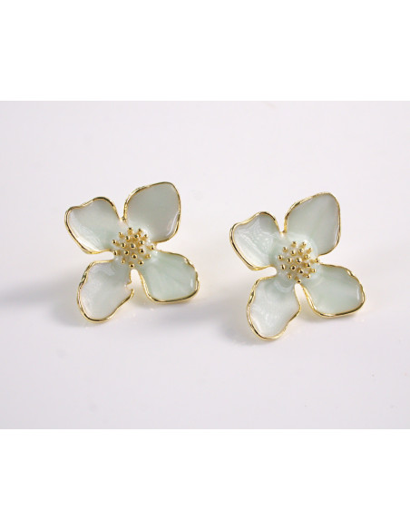 Kolczyki KWIATKI KWIATY  LOLITA AKCESORIA srebrny sztyft 925