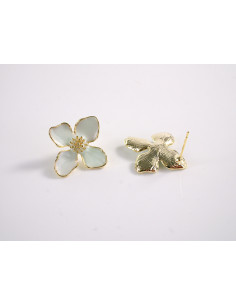 Kolczyki KWIATKI KWIATY  LOLITA AKCESORIA srebrny sztyft 925 2