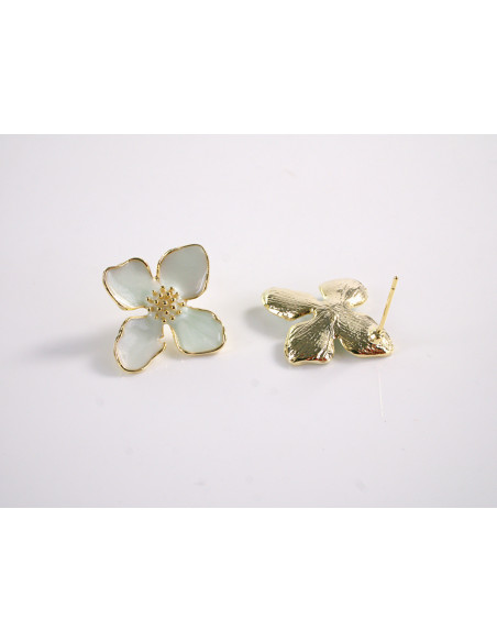 Kolczyki KWIATKI KWIATY  LOLITA AKCESORIA srebrny sztyft 925