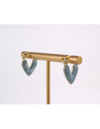 Kolczyki NIEBIESKIE SERDUSZKA SERCA LOLITA...