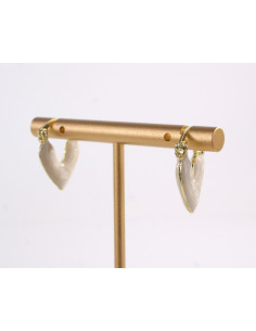 Kolczyki BIAŁE SERDUSZKA SERCA LOLITA AKCESORIA srebrny... 2