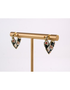 Kolczyki CZARNESERDUSZKA SERCA LOLITA AKCESORIA srebrny... 2