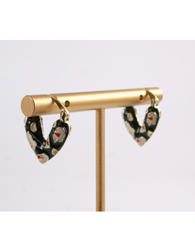 Kolczyki CZARNESERDUSZKA SERCA LOLITA AKCESORIA...