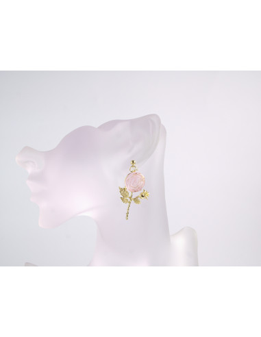 Kolczyki RÓŻA RÓŻE RÓŻOWE  LOLITA AKCESORIA...