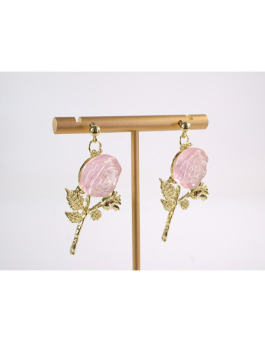 Kolczyki RÓŻA RÓŻE RÓŻOWE  LOLITA AKCESORIA...