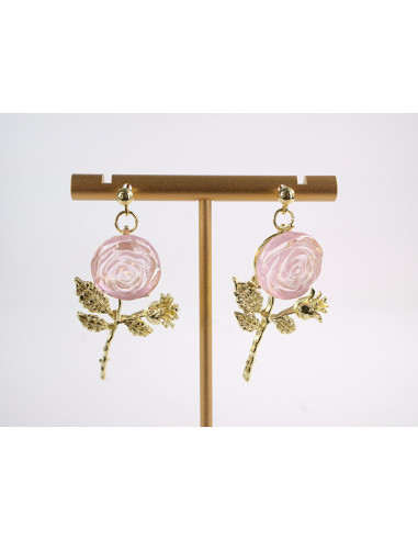 Kolczyki RÓŻA RÓŻE RÓŻOWE  LOLITA AKCESORIA...