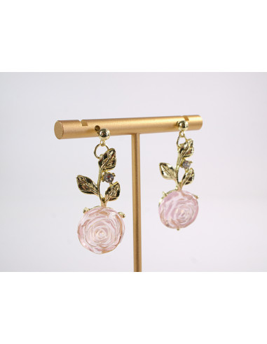 Kolczyki RÓŻA RÓŻE RÓŻOWE  LOLITA AKCESORIA...