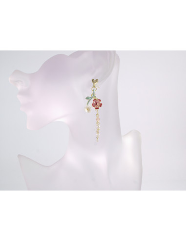 Kolczyki RÓŻA RÓŻE KWIATKI  LOLITA AKCESORIA...