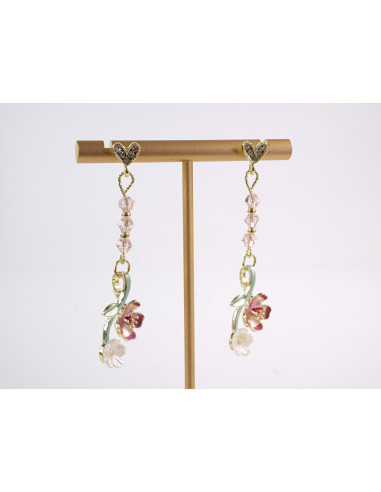 Kolczyki RÓŻA RÓŻE KWIATKI  LOLITA AKCESORIA...