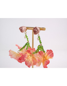 Kolczyki KWIATY KWIATKI  MAXI LOLITA AKCESORIA srebrny... 2