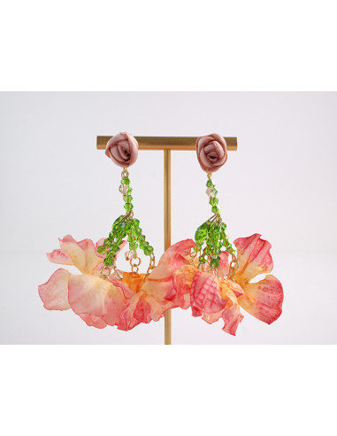 Kolczyki KWIATY KWIATKI  MAXI LOLITA AKCESORIA...