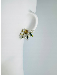 Kolczyki KWIATY KWIATKI BOHO Lolita Accessories srebrny... 2