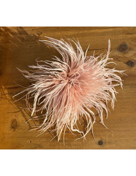 KWIAT BROSZKA Z PIÓR PRZYPINKA PUSZEK PIÓRA LOLITA AKCESORIA 14 CM