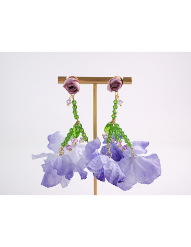 Kolczyki KWIATY KWIATKI  MAXI LOLITA AKCESORIA...