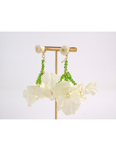 Kolczyki KWIATY KWIATKI  MAXI LOLITA AKCESORIA...