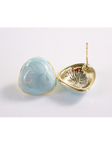 Kolczyki NIEBIESKI MELANŻ A'LA GUZIK LOLITA...